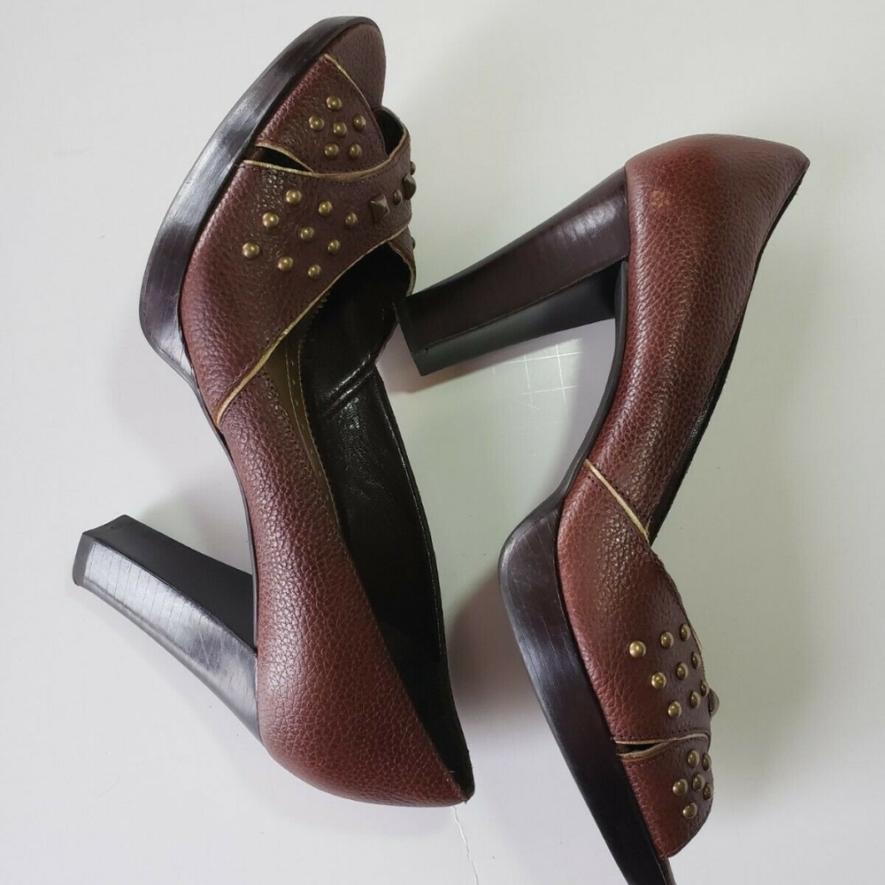 women s shoes FRANCO SARTO cognac/heels
